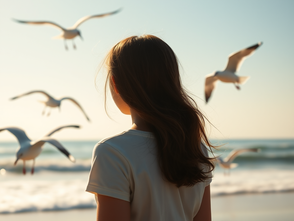 Representación de Nola Kellergan. Mira las gaviotas. 