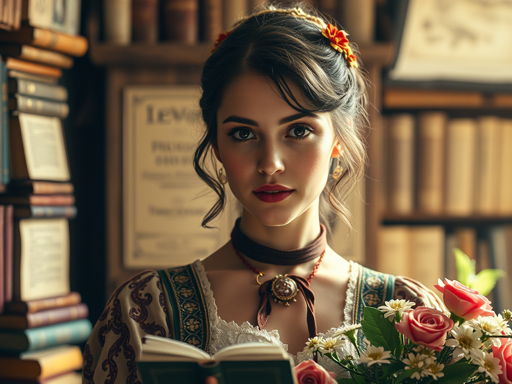 Representación de mujer alcahueta