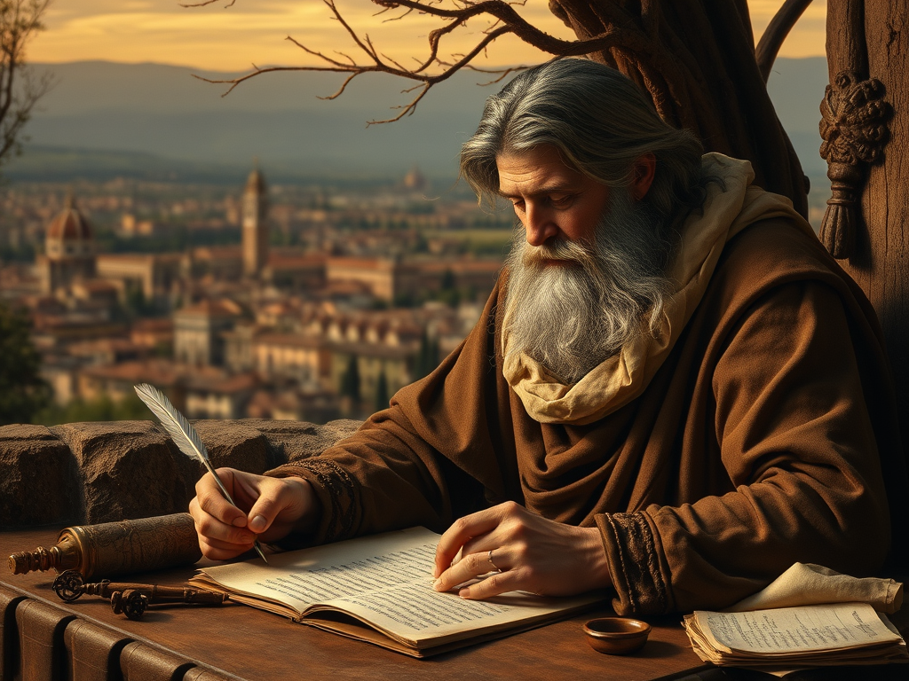 Dante escribió La Vita Nuova, una colección de poemas y prosas donde explora su amor platónico por Beatriz Portinari. 