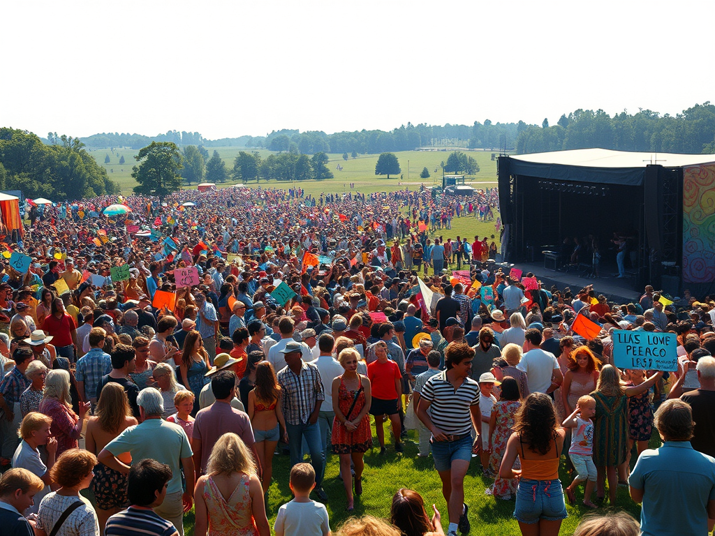 Woodstock: En agosto de 1969, el Festival de Woodstock reunió a más de 400,000 personas en una granja en Bethel, Nueva York, para tres días de música y paz. El evento se convirtió en un símbolo de la contracultura de los años 60 y contó con actuaciones de artistas como Jimi Hendrix, Janis Joplin y The Who